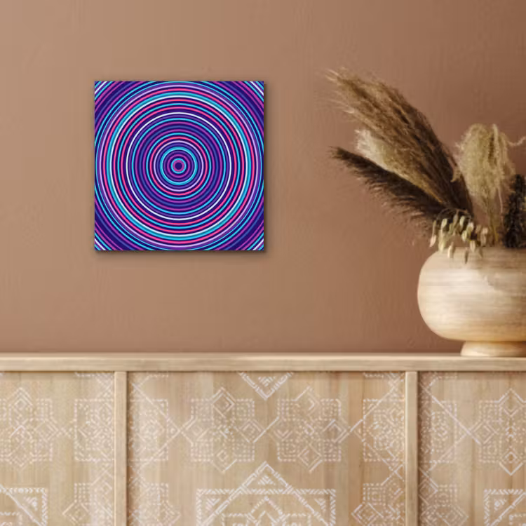 aluminium wall art - Abstract - Circles - Colorful — 5