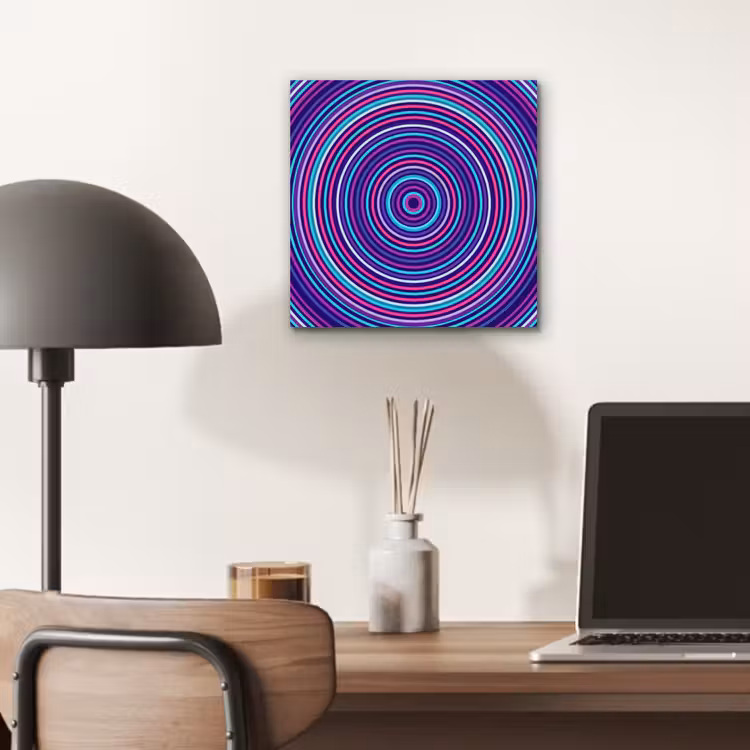 aluminium wall art - Abstract - Circles - Colorful — 6