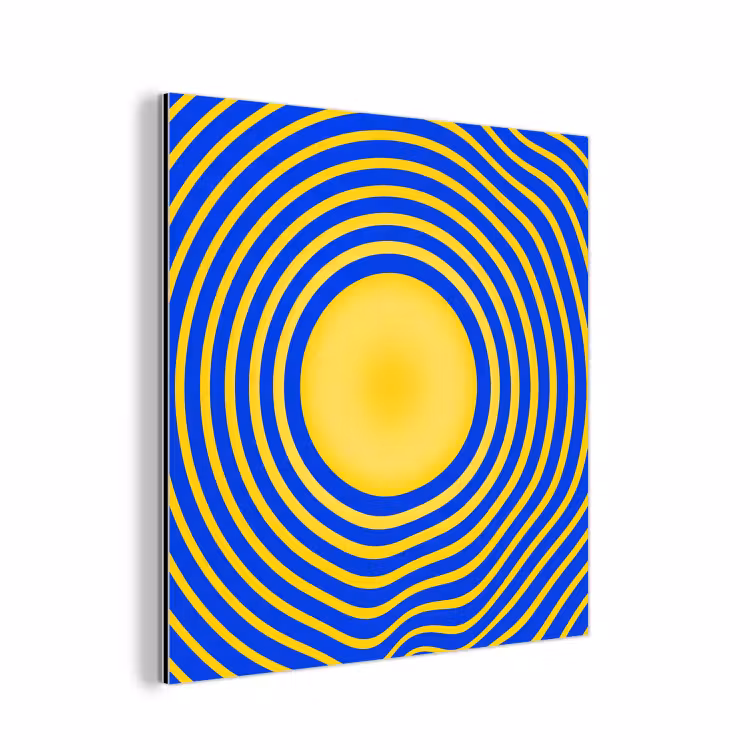 aluminium wall art - Abstract Pattern - Blue — 1