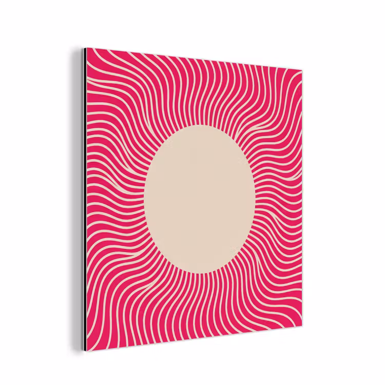 aluminium wall art - Abstract - Pattern - Pink — 1
