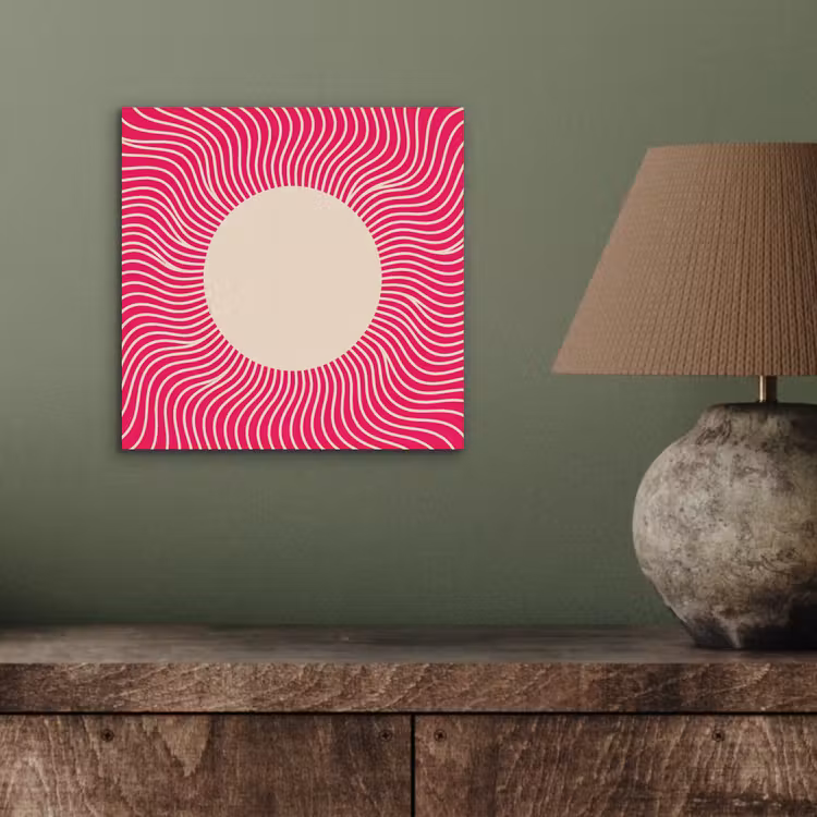 aluminium wall art - Abstract - Pattern - Pink — 3