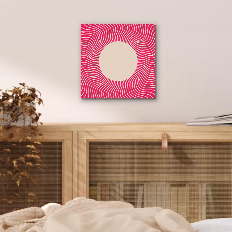 aluminium wall art - Abstract - Pattern - Pink — 4