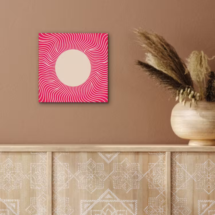 aluminium wall art - Abstract - Pattern - Pink — 5