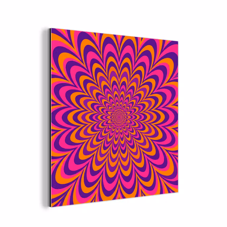 aluminium wall art - Pattern - Optical - Colorful — 1