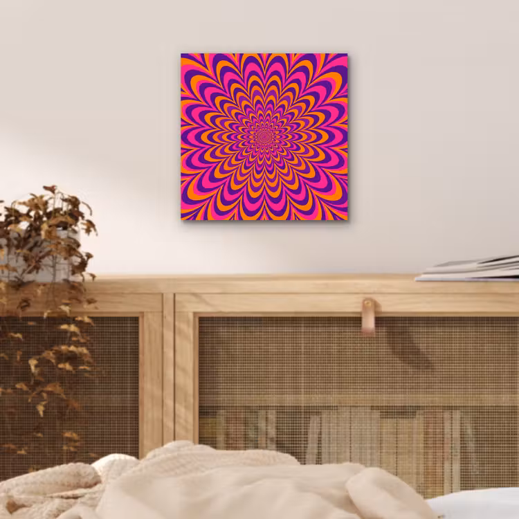 aluminium wall art - Pattern - Optical - Colorful — 4
