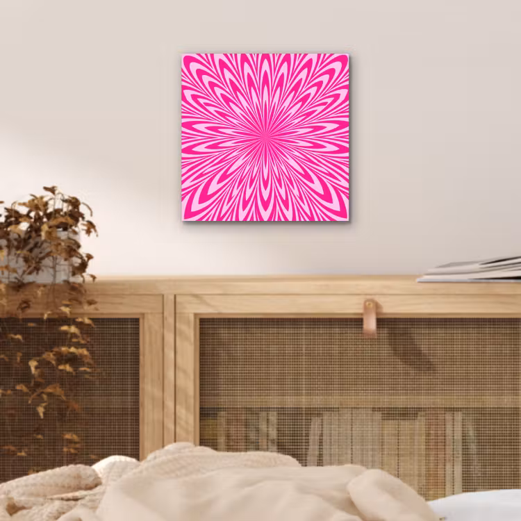 aluminium wall art - Pattern - Optical - Pink — 4