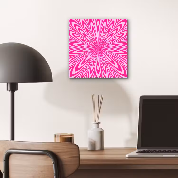 aluminium wall art - Pattern - Optical - Pink — 6