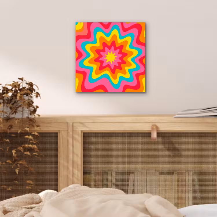 aluminium wall art - Pattern - Wavy - Colorful — 4