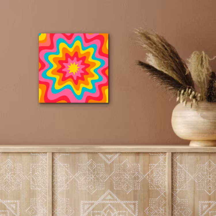 aluminium wall art - Pattern - Wavy - Colorful — 5