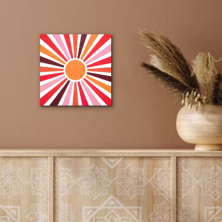aluminium wall art - Sun - Rays - Abstract - Colorful — 5