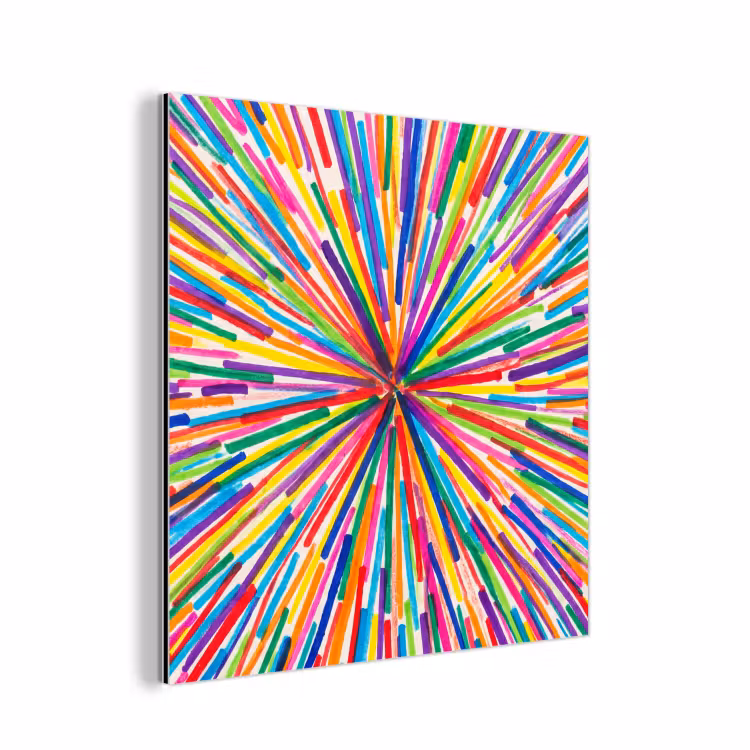 aluminium wall art - Lines - Colorful - Abstract — 1