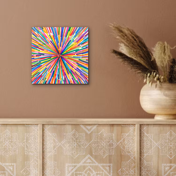aluminium wall art - Lines - Colorful - Abstract — 5