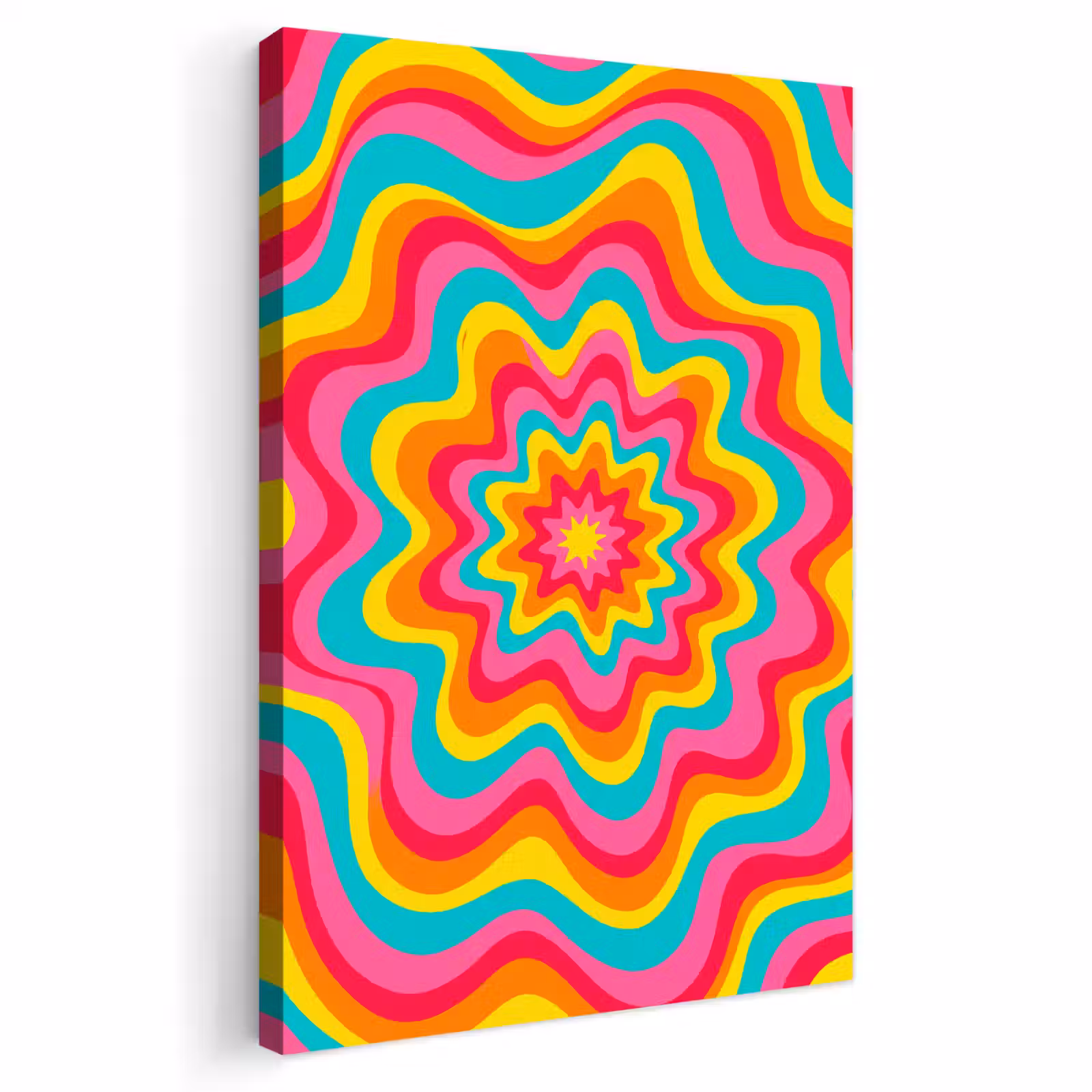 Outdoor Canvas Print - Pattern - Wavy - Colorful — 1