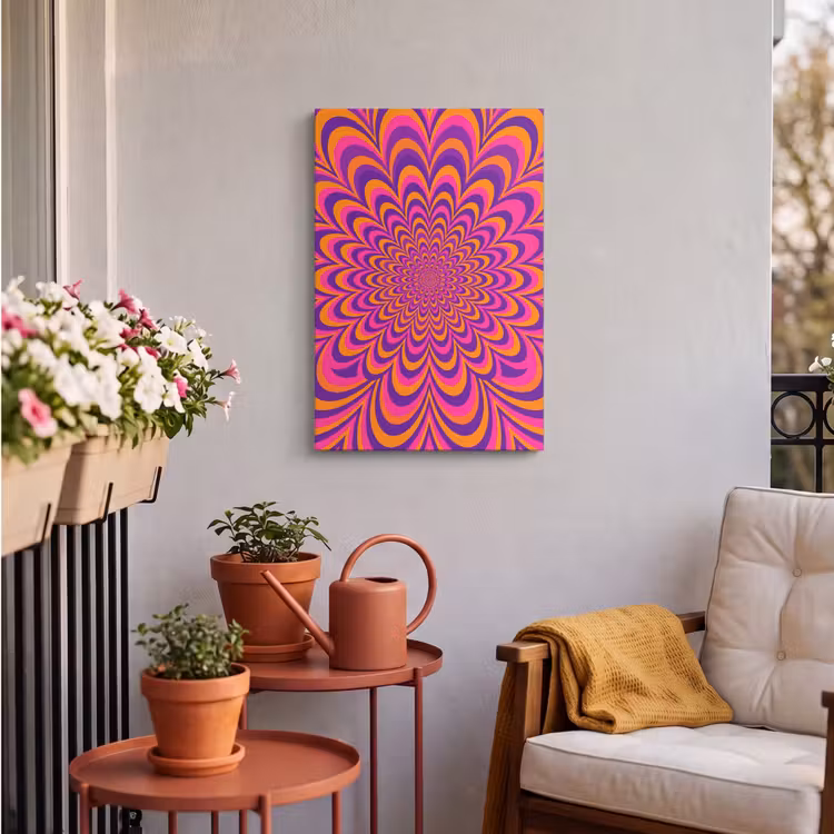 Outdoor Canvas Print - Pattern - Optical - Colorful — 3