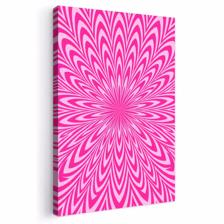 Outdoor Canvas Print - Pattern - Optical - Pink — 1