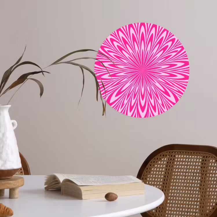 Wallpaper Circle - Pattern - Optical - Pink — 4