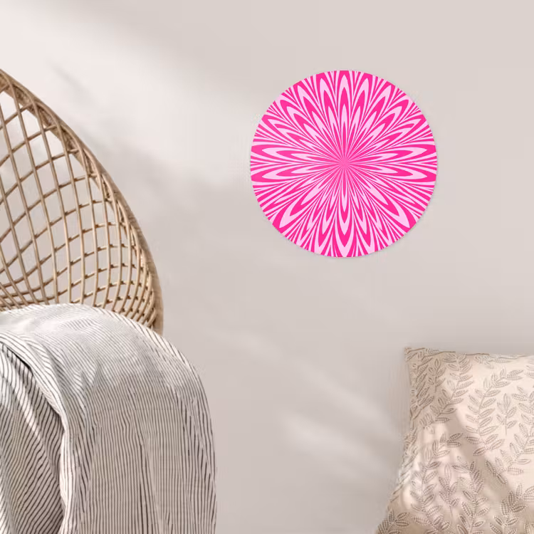 Wallpaper Circle - Pattern - Optical - Pink — 5