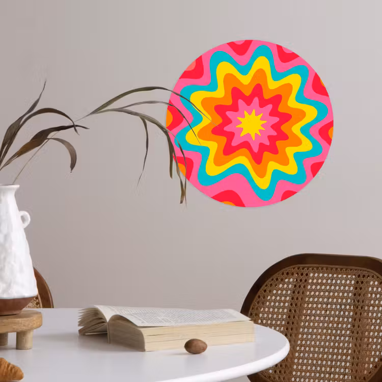 Wallpaper Circle - Pattern - Wavy - Colorful — 4