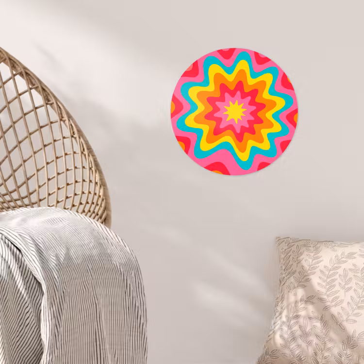 Wallpaper Circle - Pattern - Wavy - Colorful — 5