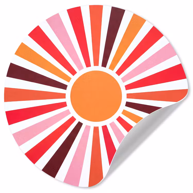 Wallpaper Circle - Sun - Rays - Abstract - Colorful — 1