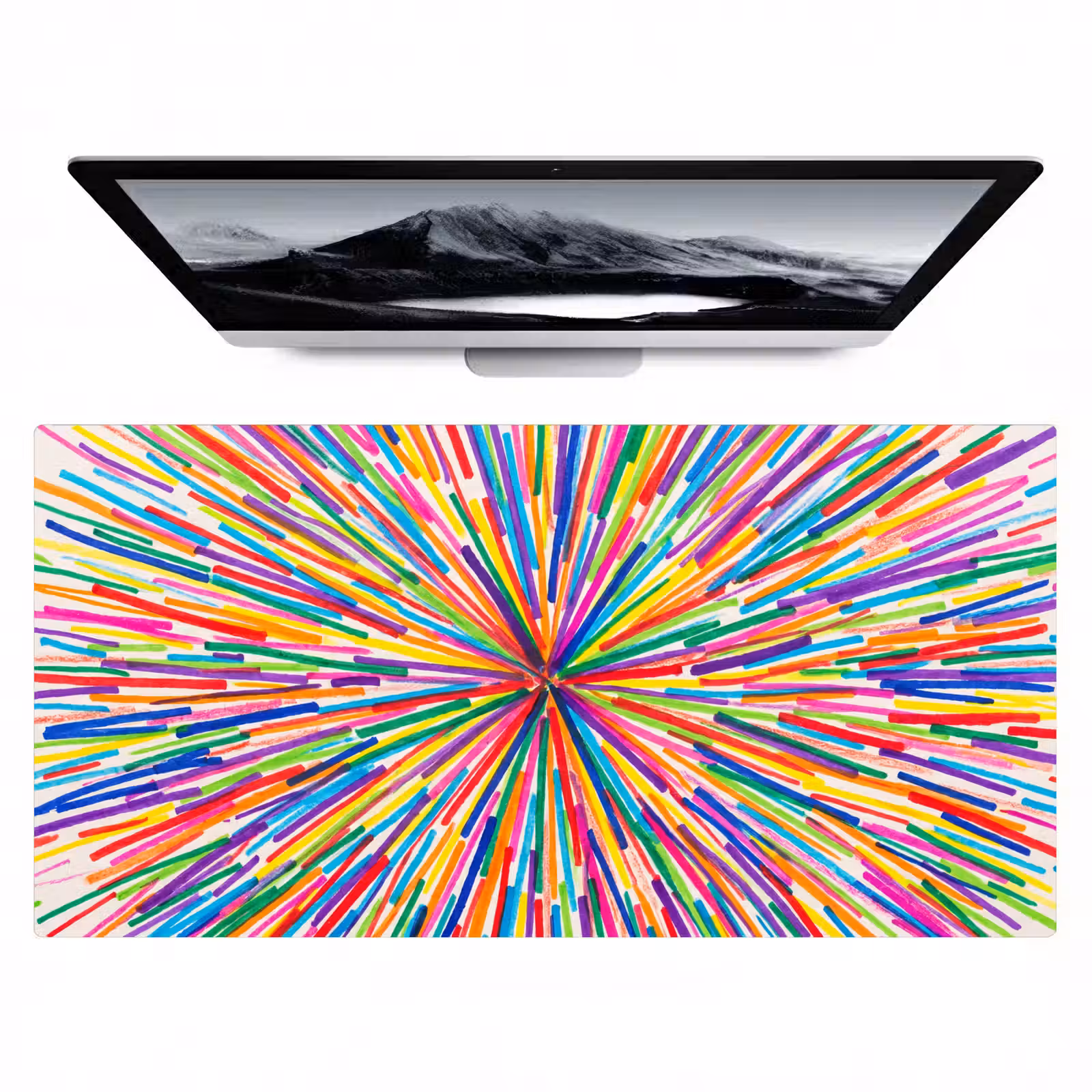 Desk Mat - Lines - Colorful - Abstract — 1