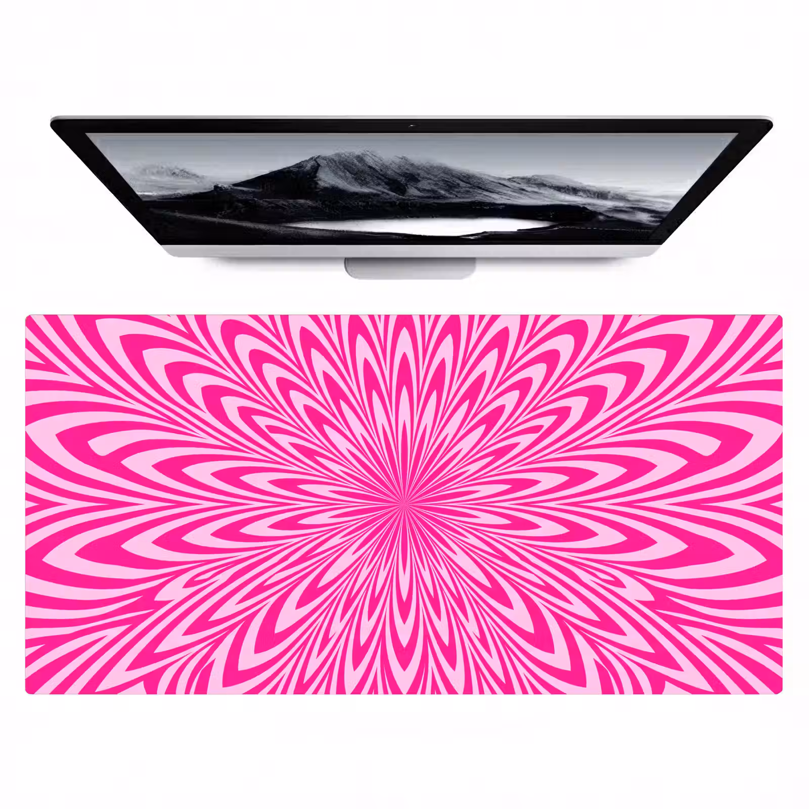 Desk Mat - Pattern - Optical - Pink — 1