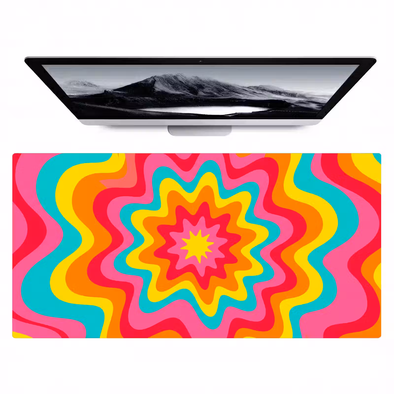 Desk Mat - Pattern - Wavy - Colorful — 1