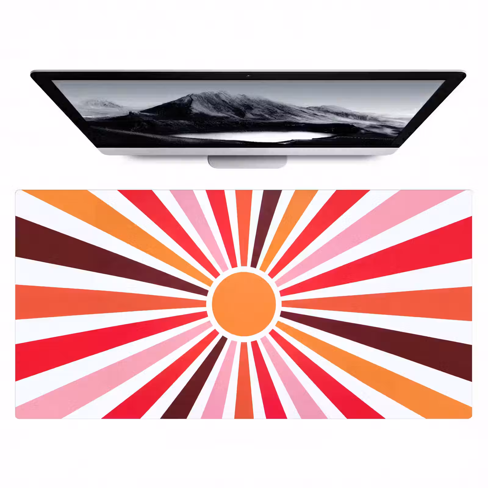 Desk Mat - Sun - Rays - Abstract - Colorful — 1