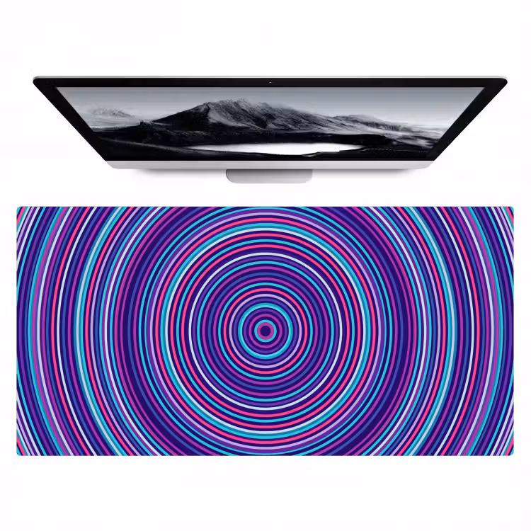 Desk Mat - Abstract - Circles - Colorful — 1