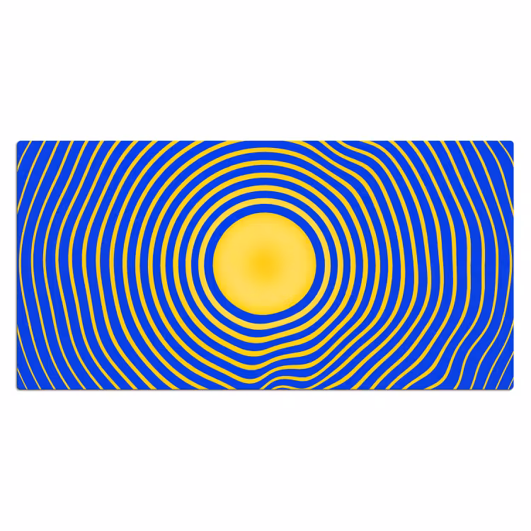 Desk Mat - Abstract Pattern - Blue — 2