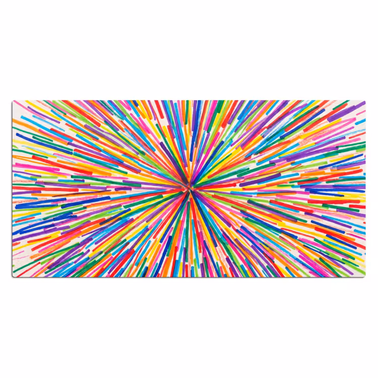 Desk Mat - Lines - Colorful - Abstract — 2
