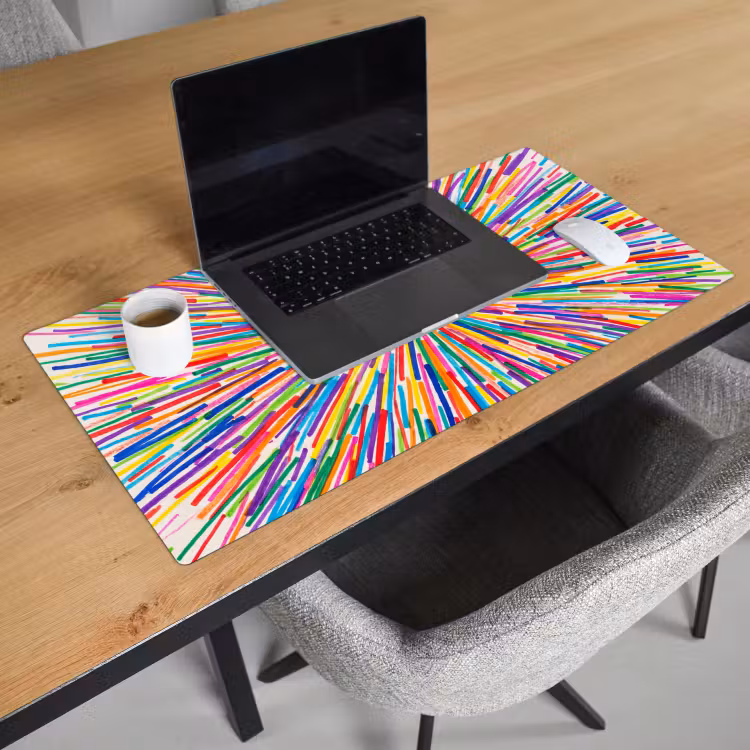 Desk Mat - Lines - Colorful - Abstract — 3