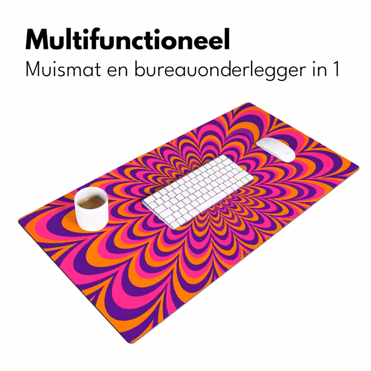 Desk Mat - Pattern - Optical - Colorful — 7