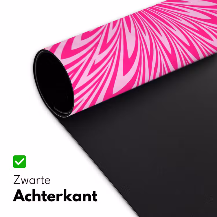Desk Mat - Pattern - Optical - Pink — 5