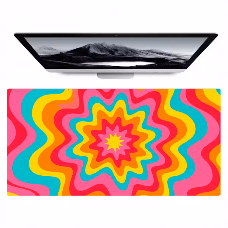 Desk Mat - Pattern - Wavy - Colorful — 1