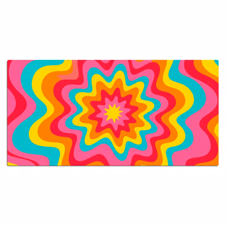 Desk Mat - Pattern - Wavy - Colorful — 2