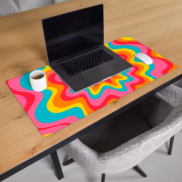 Desk Mat - Pattern - Wavy - Colorful — 3