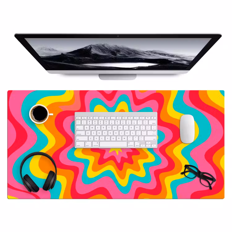 Desk Mat - Pattern - Wavy - Colorful — 4