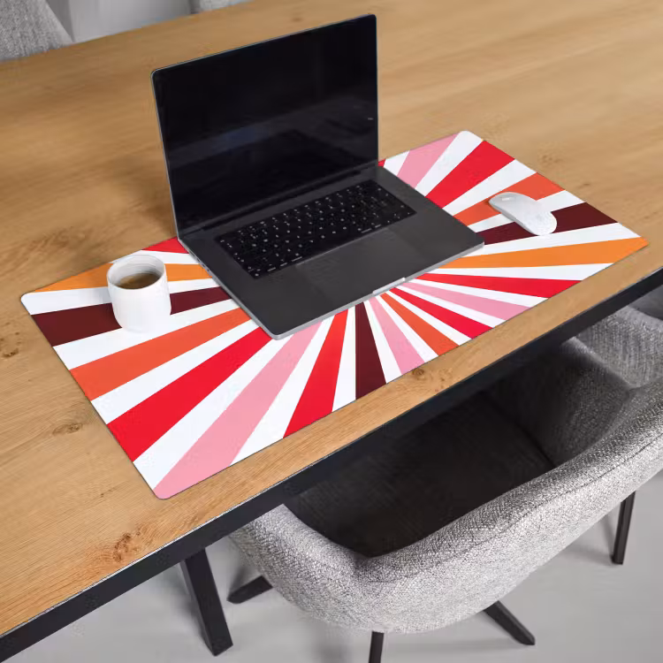 Desk Mat - Sun - Rays - Abstract - Colorful — 3