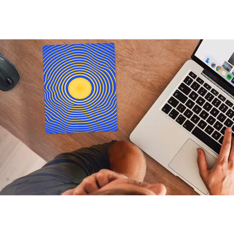 Mouse Pad - Abstract Pattern - Blue — 2