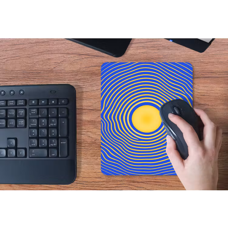 Mouse Pad - Abstract Pattern - Blue — 3