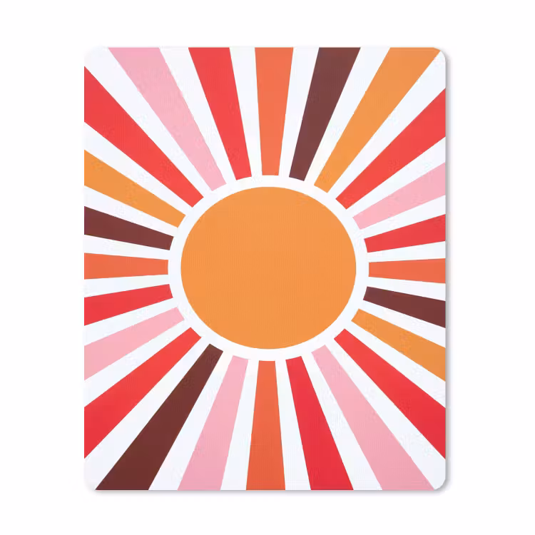 Mouse Pad - Sun - Rays - Abstract - Colorful — 1