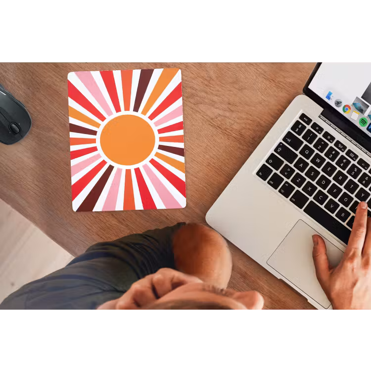 Mouse Pad - Sun - Rays - Abstract - Colorful — 2