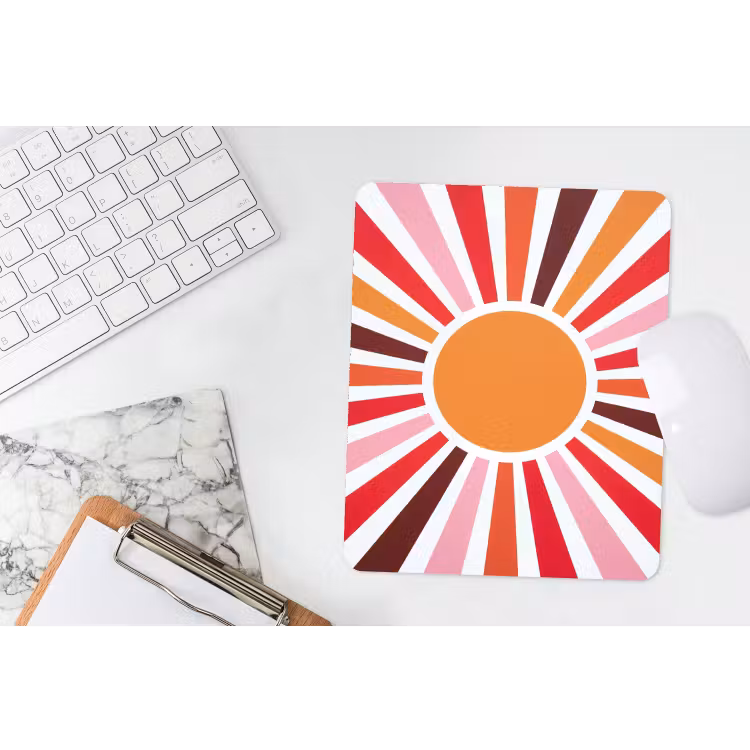 Mouse Pad - Sun - Rays - Abstract - Colorful — 4