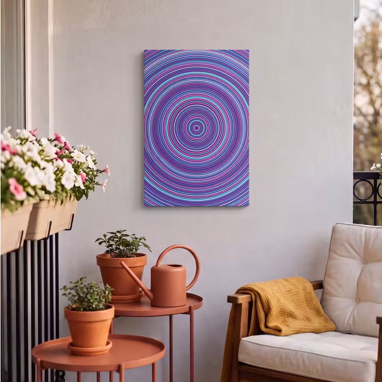 Outdoor Canvas Print - Abstract - Circles - Colorful — 3