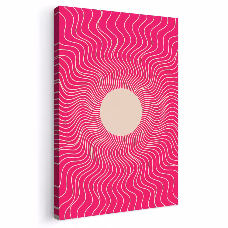 Outdoor Canvas Print - Abstract - Pattern - Pink — 1