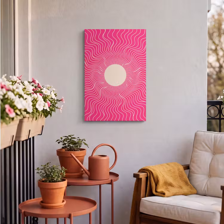 Outdoor Canvas Print - Abstract - Pattern - Pink — 3