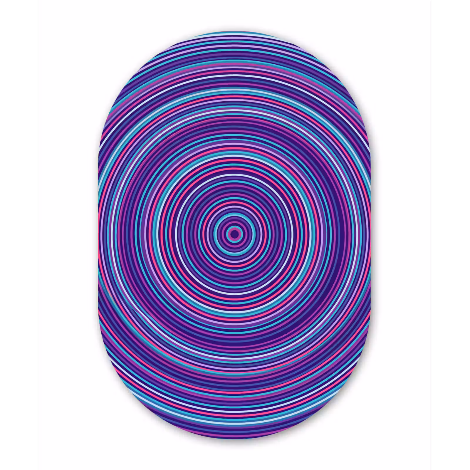 Oval - Glass - Abstract - Circles - Colorful — 1