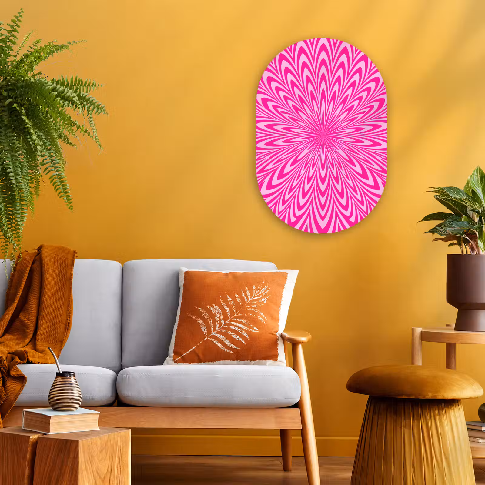 Oval - Plastic - Pattern - Optical - Pink — 1