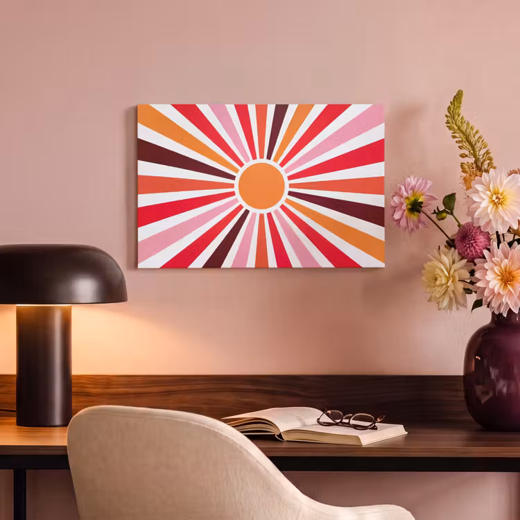 Canvas Print - Sun - Rays - Abstract - Colorful — 3